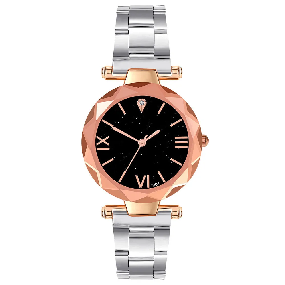 Women Watches Fashion Luxury Leisure Set Steel Strip Christmas Quartz Wrist Watch strap starry sky dial hot sale часы 03* | Наручные