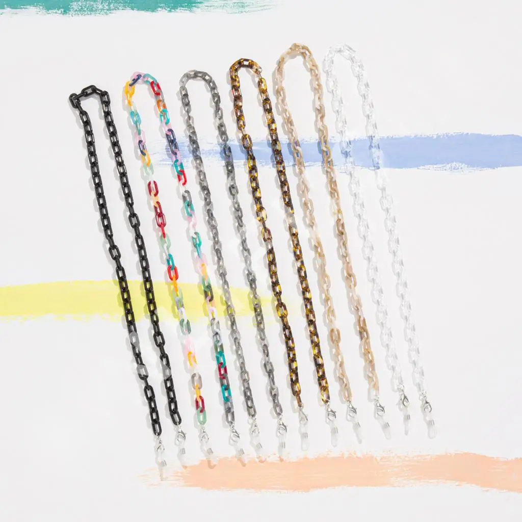 

Bohemian Acrylic Chain glasses chain Face Mask And Glasses Neck Strap Lariat Sunglasses Lanyard Necklace Holder Neck Strap