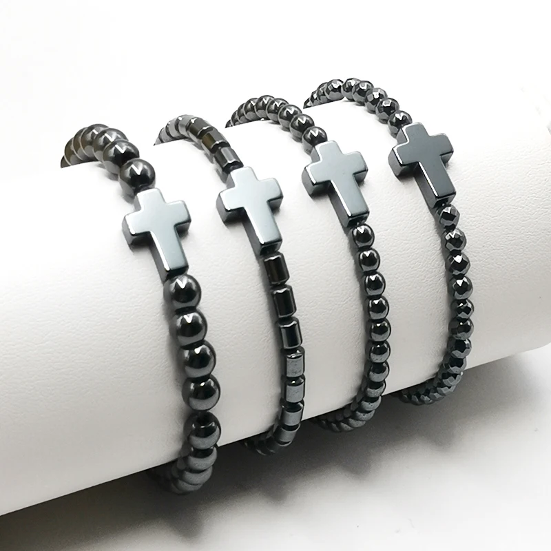 Мужской винтажный браслет с бусинами из натурального камня 4 мм|Браслеты шармами|