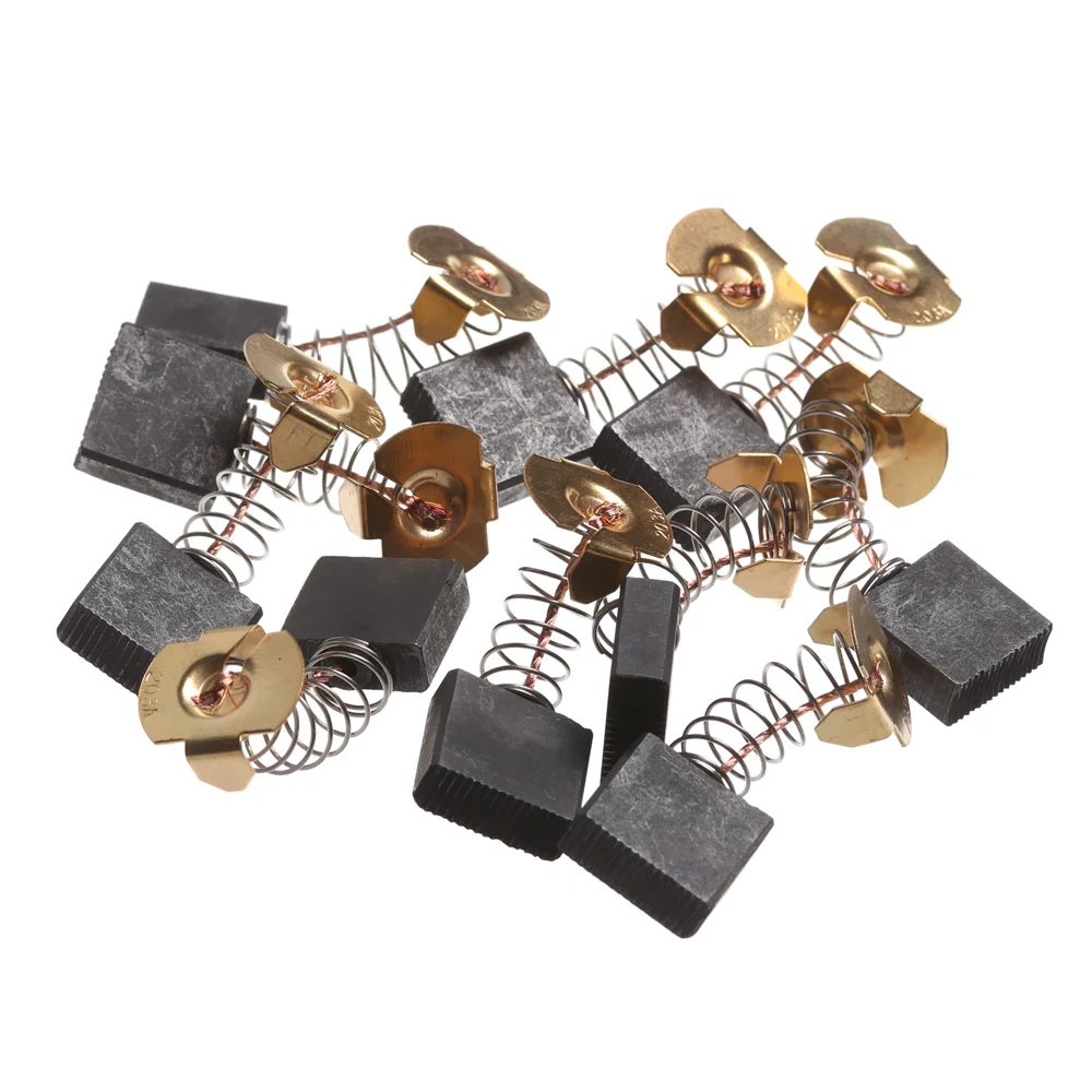 10Pcs Carbon Brushes Graphite Copper Motor Set Tight Wire for Electric Hammer/Drill Angle Grindern Rotary Tool | Инструменты
