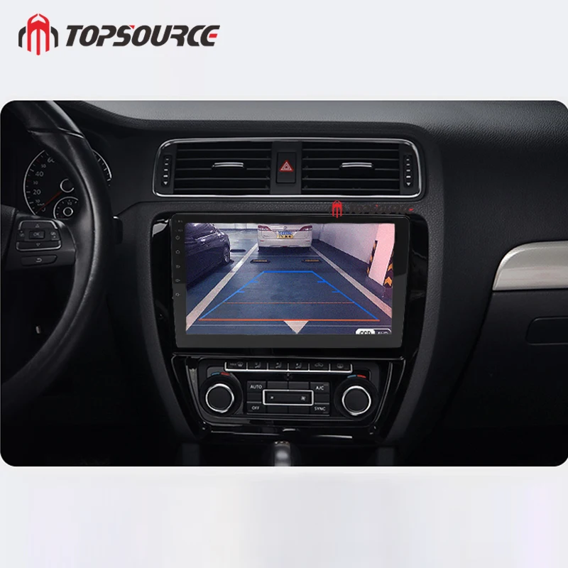 Автомагнитола TOPSOURCE 2 DIN мультимедийный плеер на Android с 10 &quotэкраном GPS Wi-Fi USB FM радио