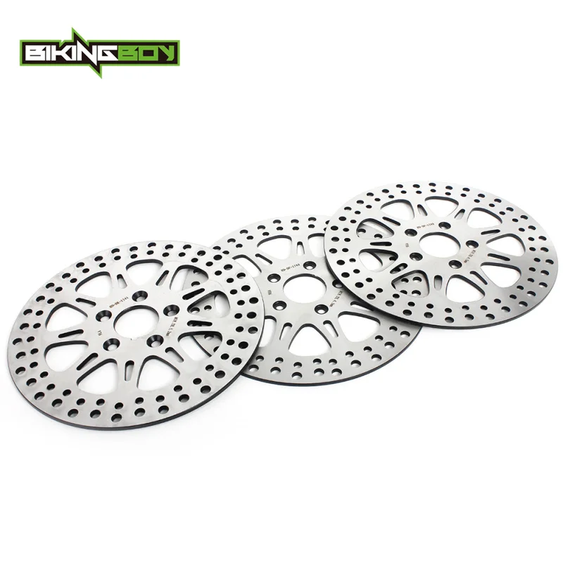 

BIKINGBOY Front Rear Brake Disks Discs Rotors Electra Glide Heritage Classic Heritage Fat Boy FXDL Low Rider Super Glide 95 96