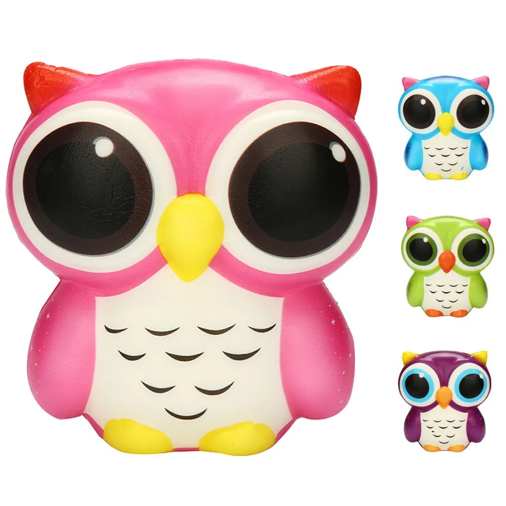 Сжимающая игрушка Очаровательная Сова Мягкая медленно поднимающаяся мультяшная