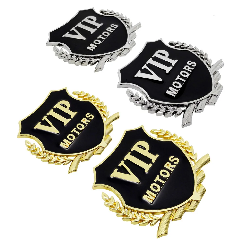 

10pcs Metal Car Body Sticker VIP Logo Rear Trunk Emblem Decals For Audi S Line A3 B5 B7 A5 A6 C5 C6 C7 A7 Q3 Q5 Q7 Quattro