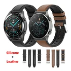 Ремешок силиконовый для Huawei Watch GT 2 Pro и GT2 46 мм 42 мм HONOR Magic Watch 2ES 2e, мужской браслет из гибридной кожи, 20 мм 22 мм