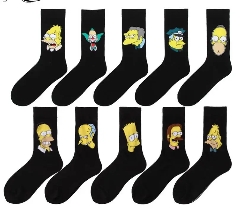 Персональные хлопковые носки милые для мужчин и женщин скейтеров хип-хоп модные