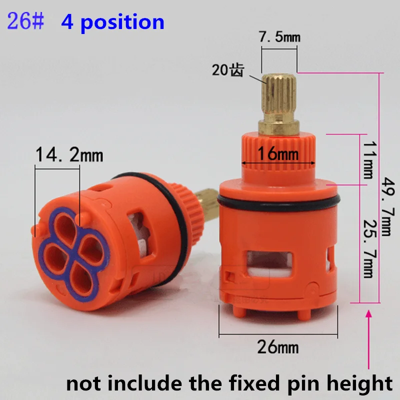 

1PC Shower Room Faucet Cartridge Accessories Shower Head Bathtub Water Mixing Valve 3 Position 4 Position Concealed Installation