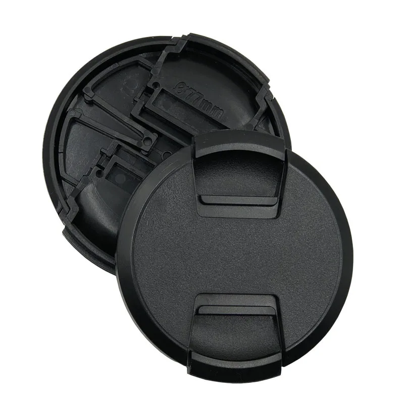 10pcs/lot 40.5 49 52 55 58 62 67 72 77 82mm center pinch Snap-on cap cover for all camera Lens | Электроника