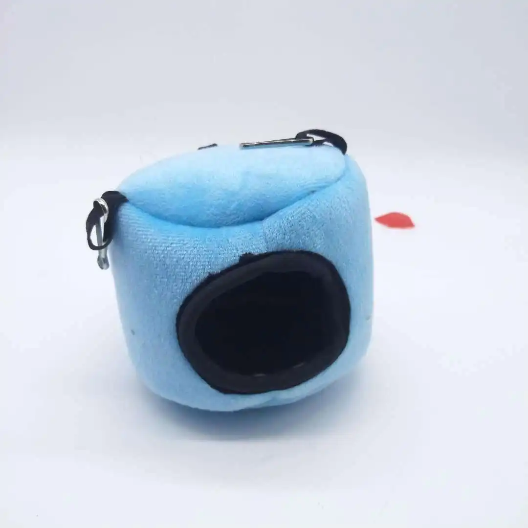 Plain blue Домашний хомяк, гамак, клетка, зимний теплый дом, плюшевая мягкая подвесная кровать для хомяка, белки, маленькой мышки, мини-животное, живое гнездо - Цвет: Plain blue