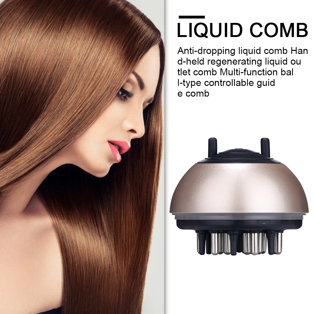 

Washable Anti Off Handheld Salon Regrowth Essential Oil Liquid Guiding Comb Hair Growth Serum Oil Apply Hair Care Portable tool