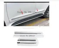 Chrome Car-Styling Body Side Door Moulding Trim Kits 2008-2017 Pearl White Black For Toyota LC Land Cruiser 200 Accessories