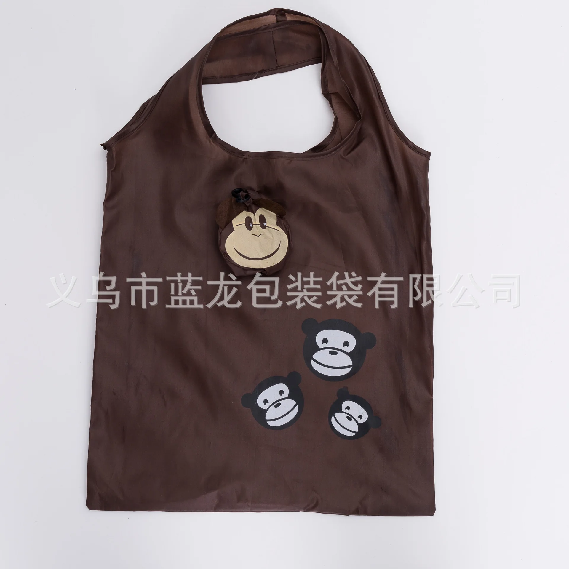 monkey Складная сумка для покупок в форме кошки, милые животные, экологичный подарок для дам, складная многоразовая сумка-тоут, переносная Дорожная сумка на плечо - Цвет: monkey