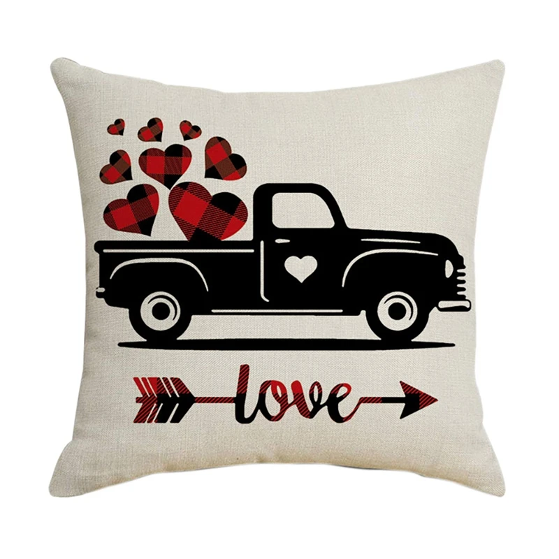 

Square Pillowcase Pattern Home Decor Linen Pillow Cases Cushion Covers Sofa For Sofa Car Pattern Decor Gift 45X45cm