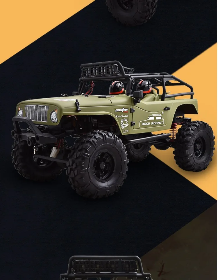 CJ10-18-RTR ролик 1/10 RC автомобиль рок ракета-щеткой мощность
