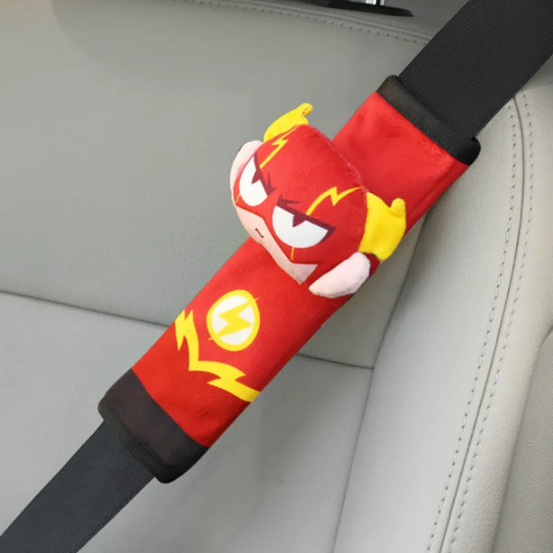 С изображением супер героя сиденья обивка ремней Автомобильная плечевая