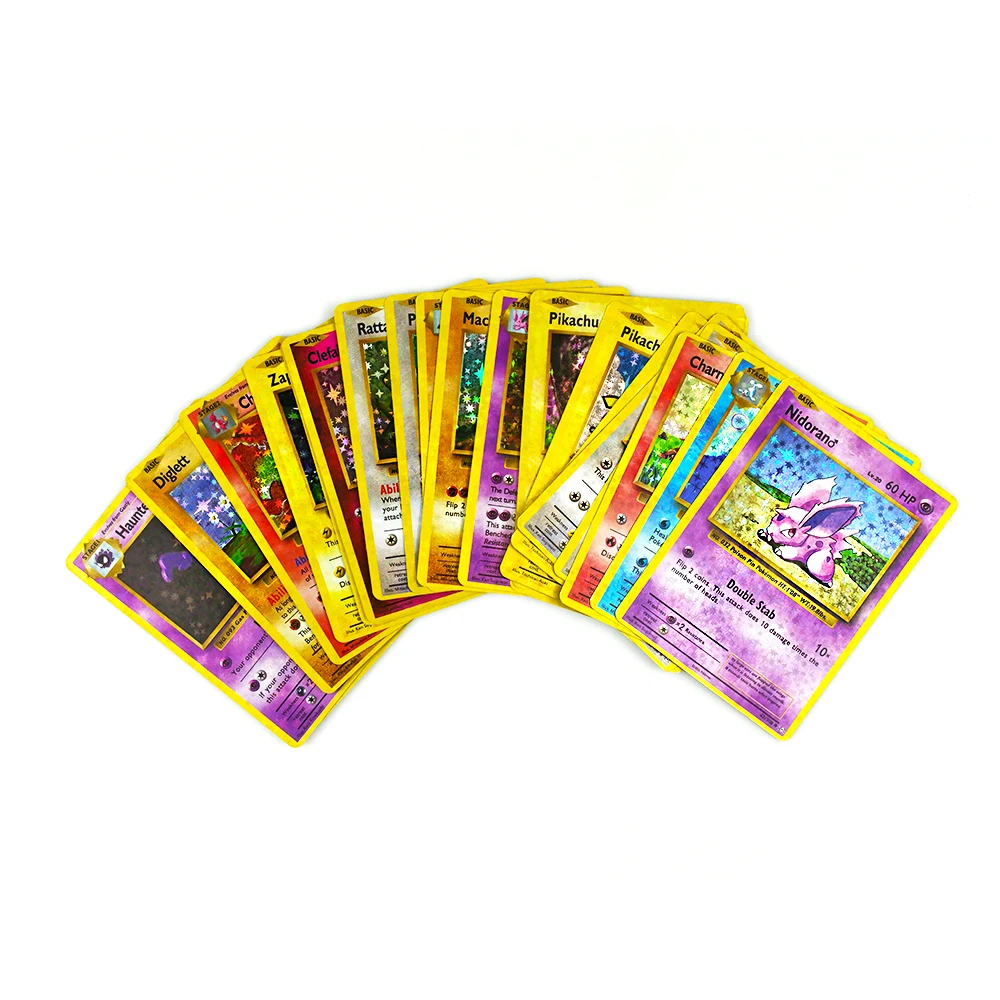 60 шт. 1996 г. первое издание карты памяти Pokemon Charizard blastise Venusaur Mewtwo голографические