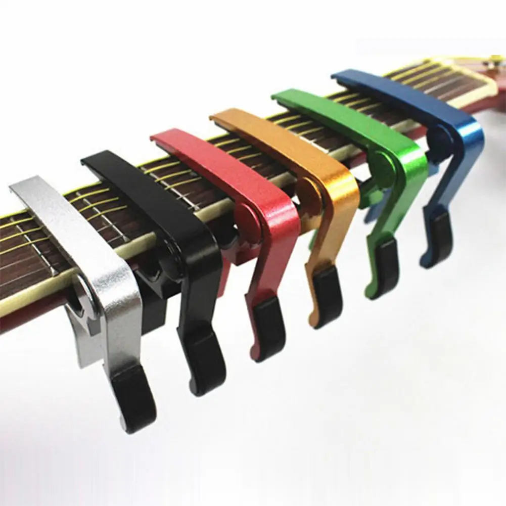 

Electric Guitar Capos Metal Guitarra Capo Quick Change Clamp Key Acoustic Classic Guitar Capo Part Accessories