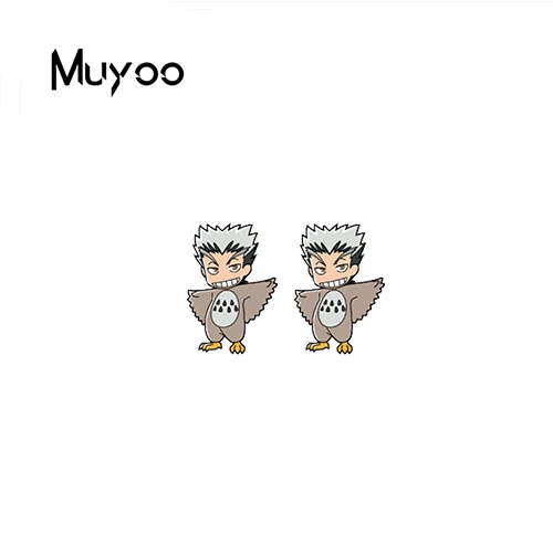 New Haikyuu Halloween Cosplay Epoxy Acrylic Earring Volley Ball Boys Characters Resin Earrings | Украшения и аксессуары