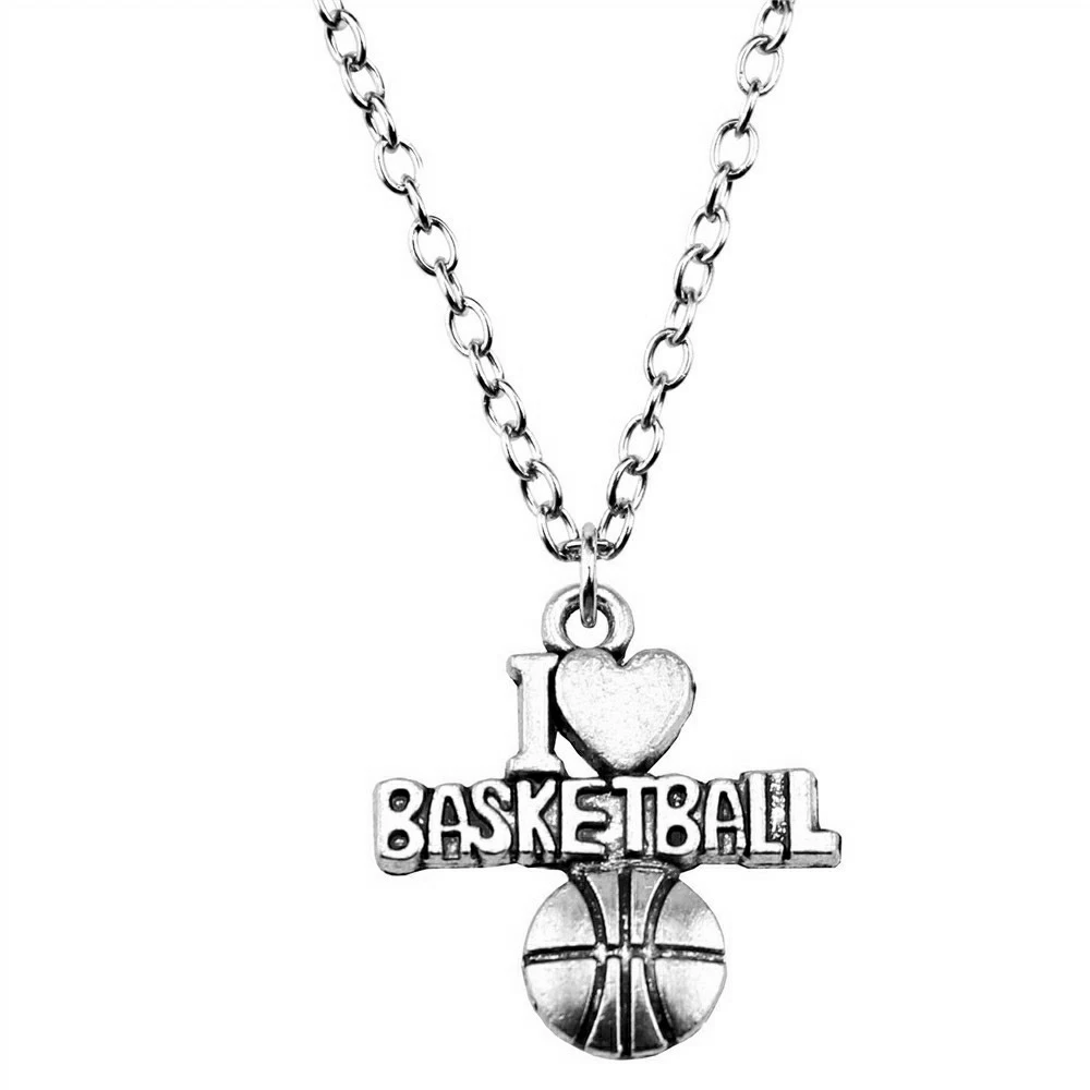 Женское колье с подвеской в виде баскетбольного мяча 2 цвета 21x20 мм | Украшения и