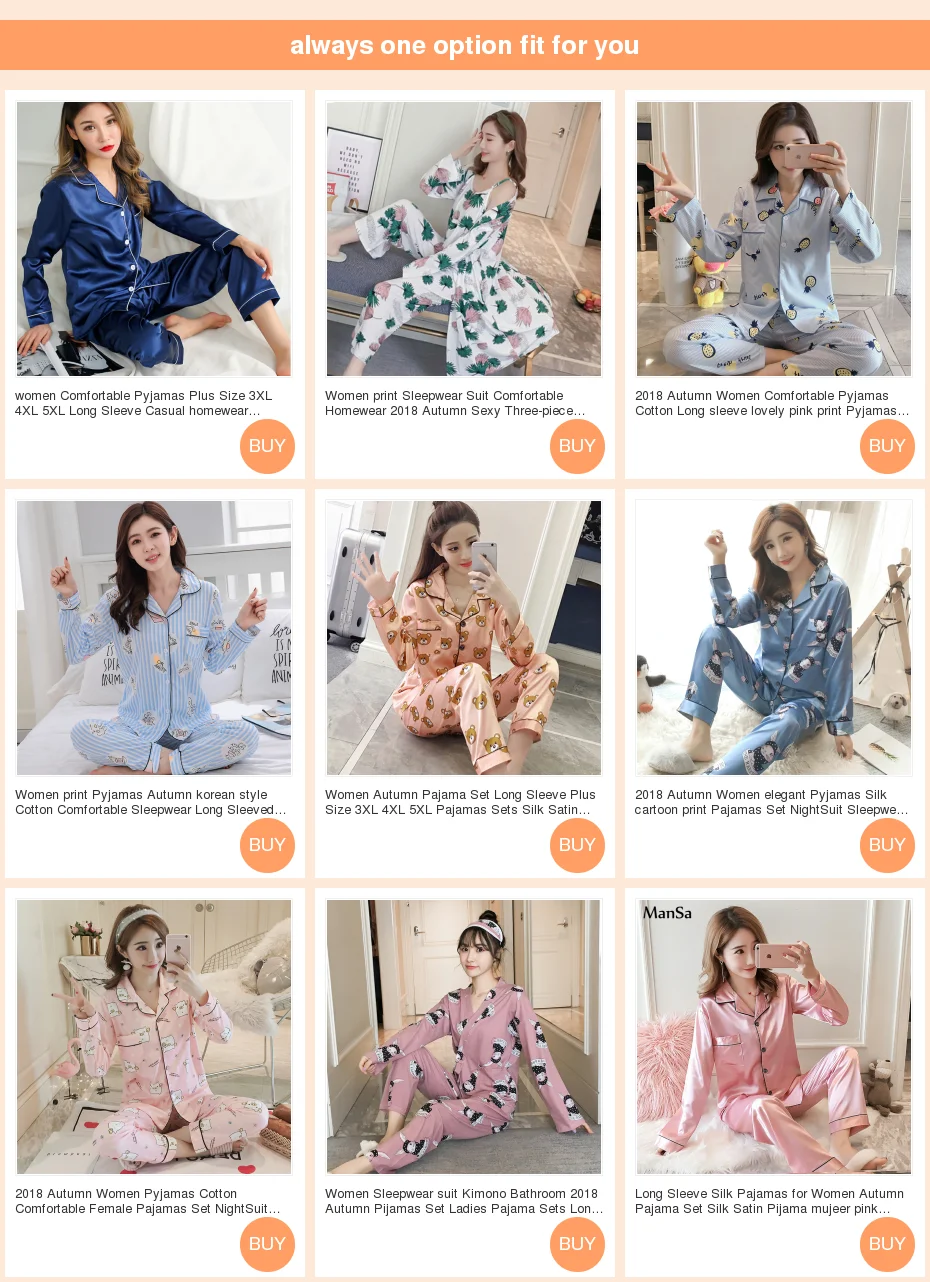 women Comfortable Pyjamas Plus Size 3XL 4XL 5XL Long Sleeve Casual homewear Autumn solid Pajama Sets Silk Satin Sleepwear Suit