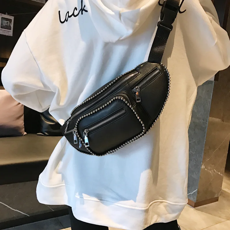 Прямая поставка модная черная сумка для телефона ежедневного использования