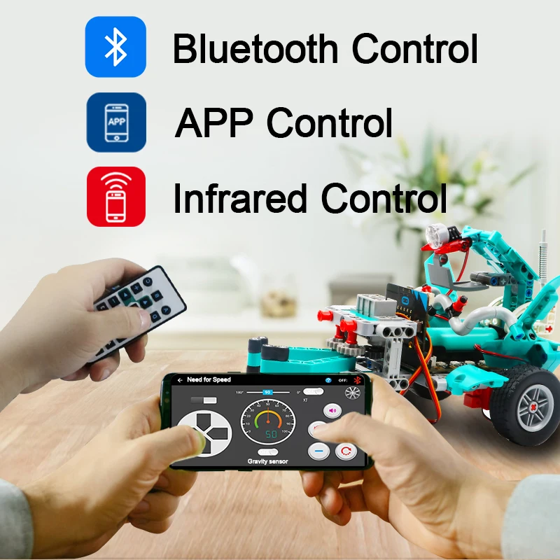 Программируемый Робототехника обучающий комплект умный робот автомобиль для