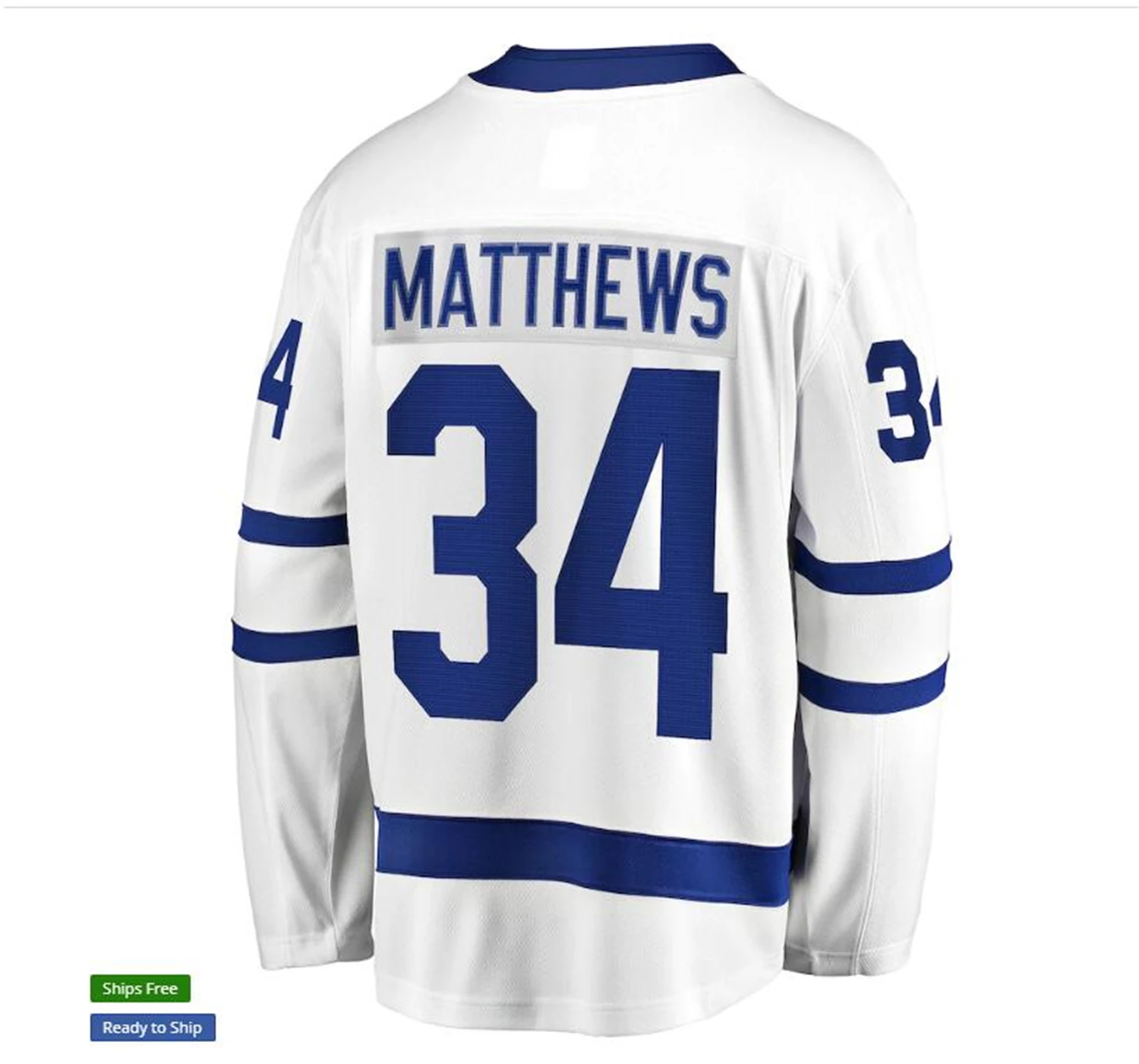 

Men's Maple Leafs Auston Matthews White Away Premier Breakaway Toronto Player Jersey