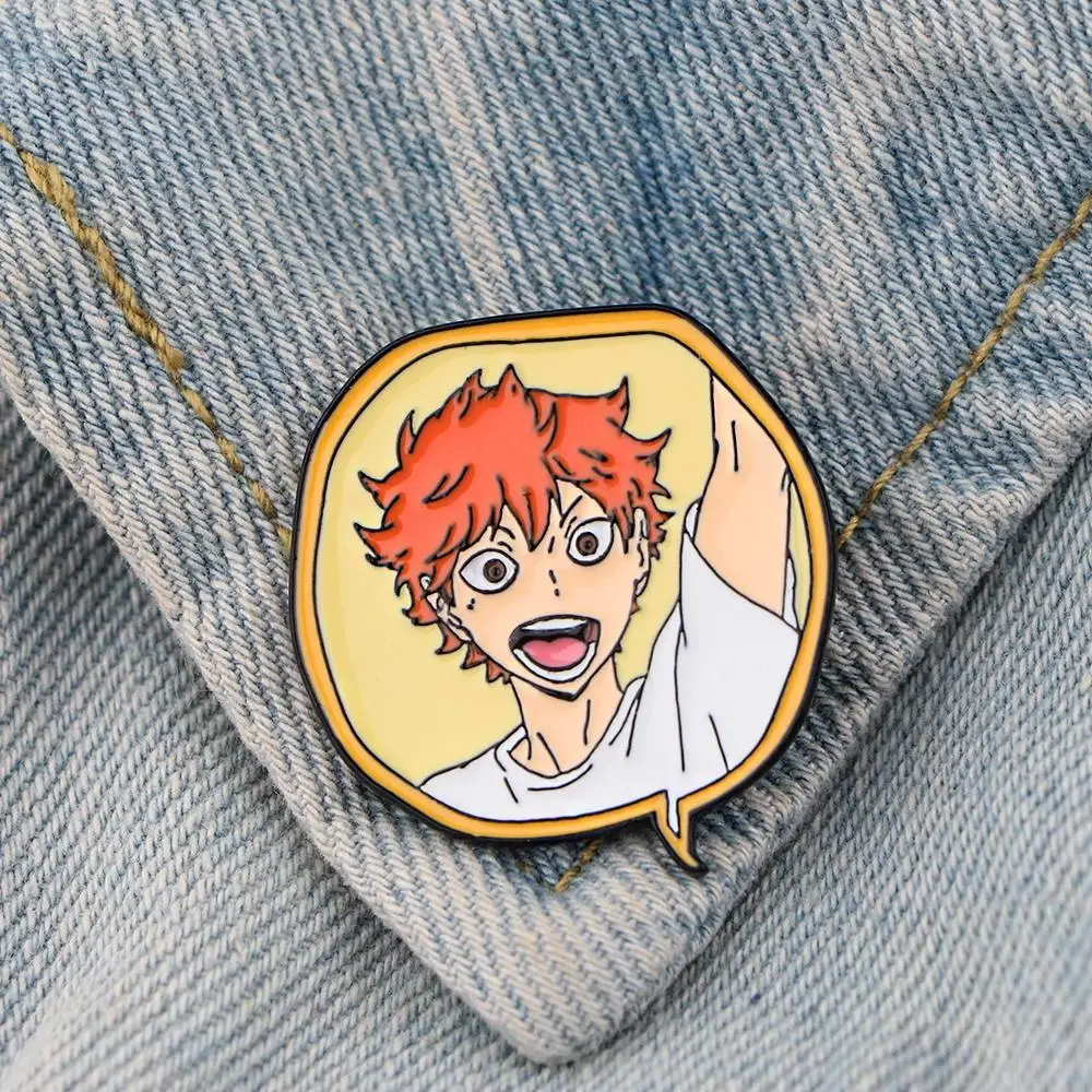 DZ1268 Anime Haikyuu!! Enamel Pins Brooches Women Men Backpack Bags Badge Fashion Lapel Jewelry Kids Friends Birthday Gifts images - 6