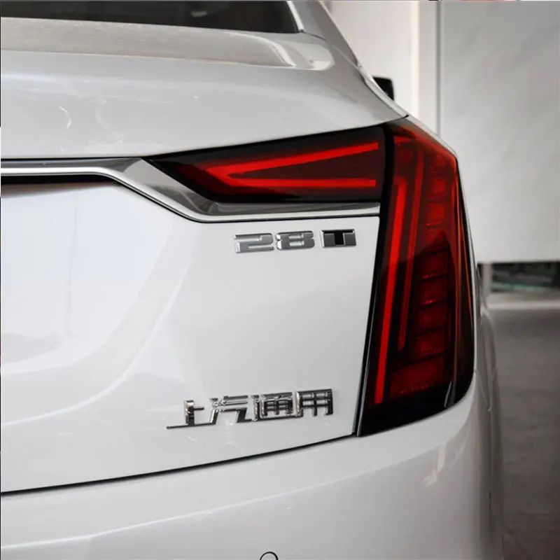 

car Styling modified metal car sticker car standard tail displacement Auto Accessories For Cadillac XT5 ATSL CT6 28T 40T AWD