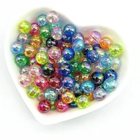 new 100pcs 6mm ab color round acrylic bead loose spacer beads for jewelry making diy bracelet