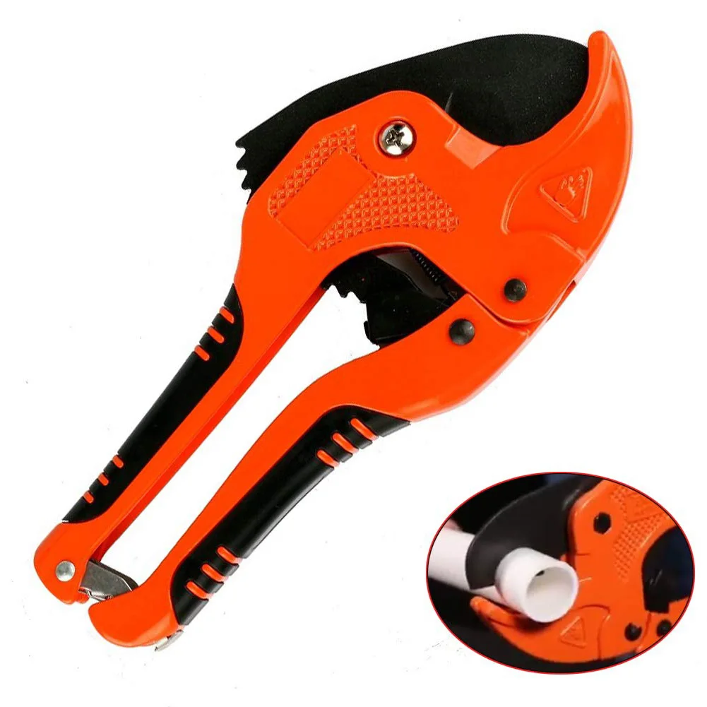 

PVC Pipe Cutter Aluminum Alloy Body Ratchet Scissors Tube Cutter PU/PP/PE Hose Cutting Hand Tools Hose Pipe Scissor Cut Tool