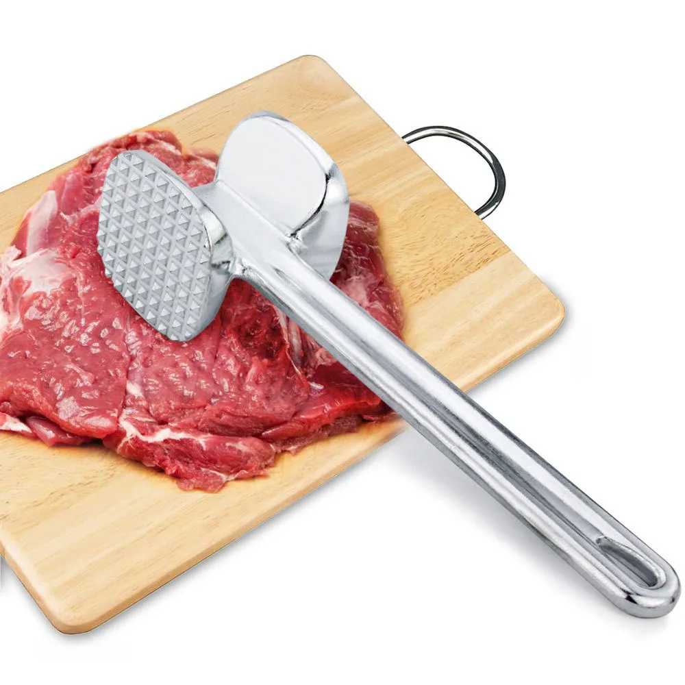 

Steak Beefs Porks Meat hammer 19.5cm Two Sides Aluminum Meat Hammer Mallet Beef Chicken kitchen accessories for kitchen