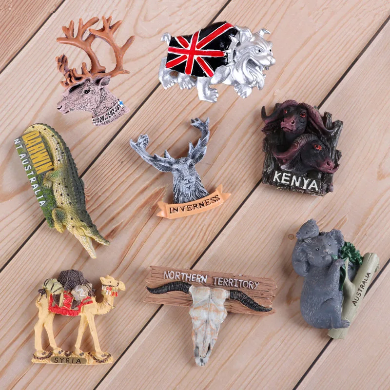 Магнит на холодильник Африка дикой природы Творческое моделирование магнит