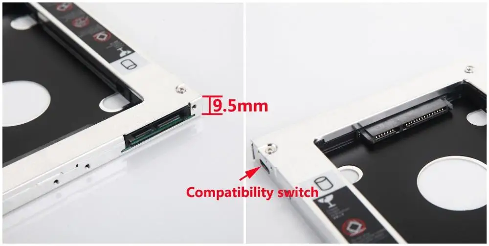 9 5 мм 2nd HDD SSD жесткий диск Оптический отсек Caddy Рамка адаптер для Toshiba Tecra R830 R840 R850 R930