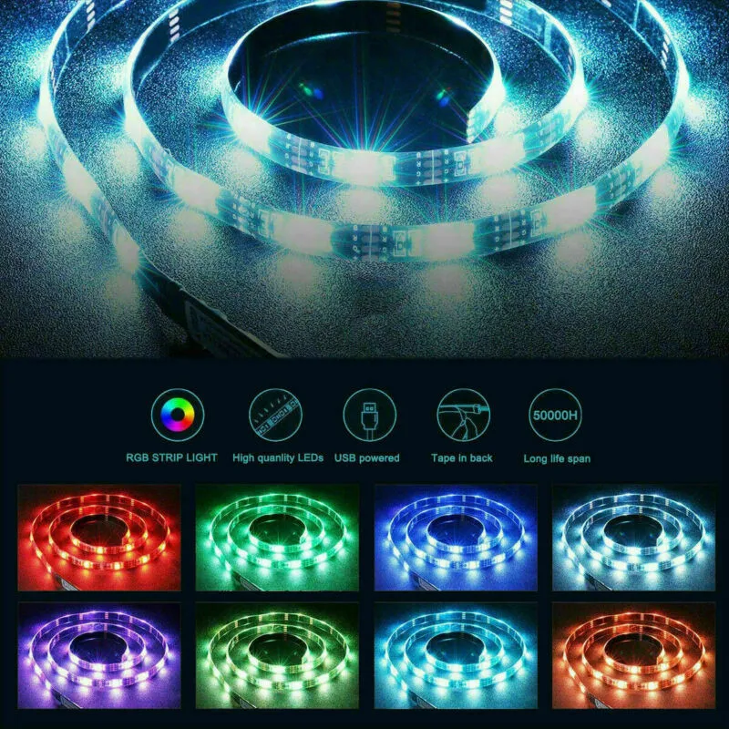 ZANCAKA DC5V SMD5050 USB порт светодиодный струнный светильник IR 24 ключа с пультом