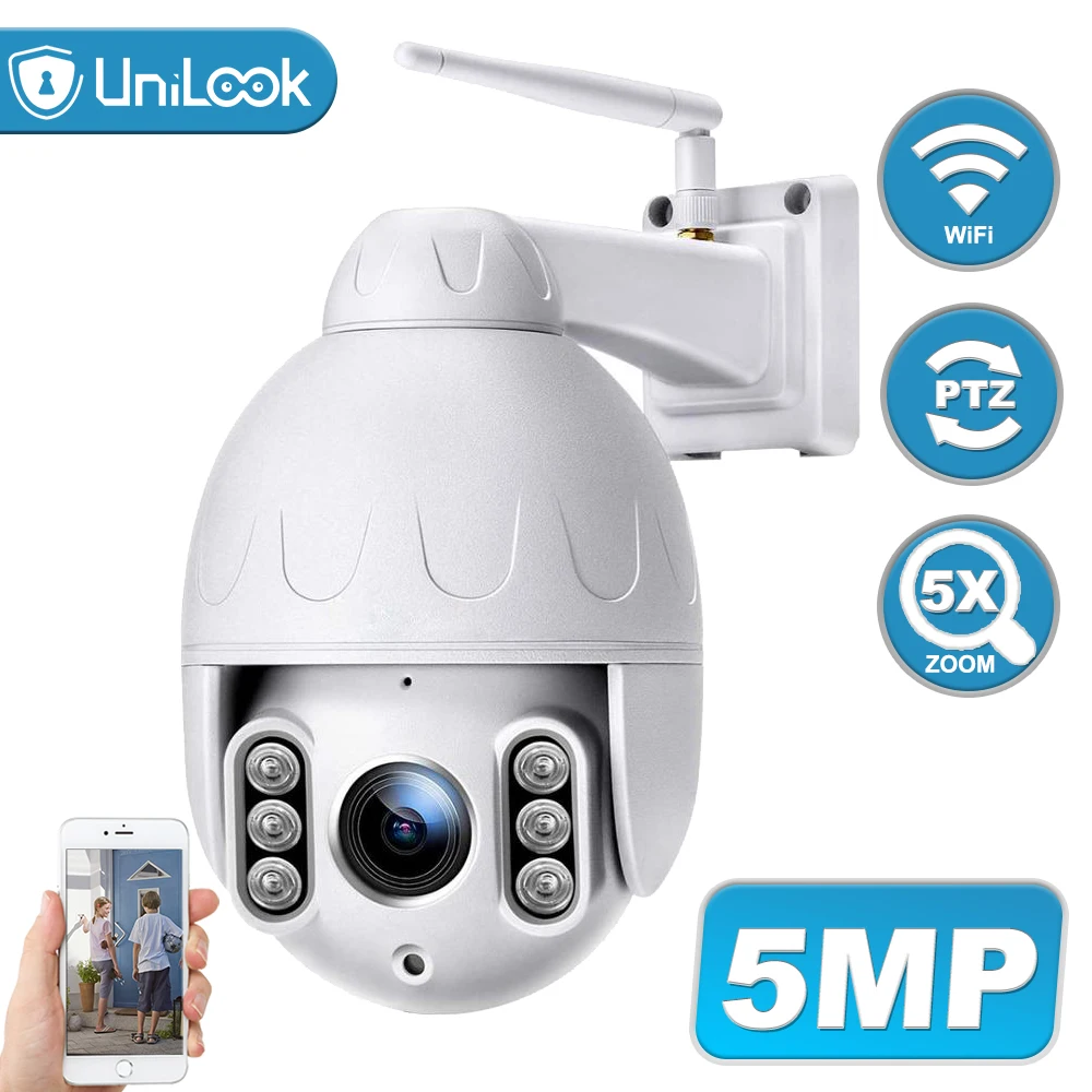 IP камера Unilook 5 МП Wi Fi PTZ Onvif 50 м IP66|Камеры видеонаблюдения| |