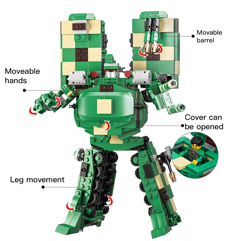 922 шт военные танковые строительные блоки Трансформеры фигурки развивающие
