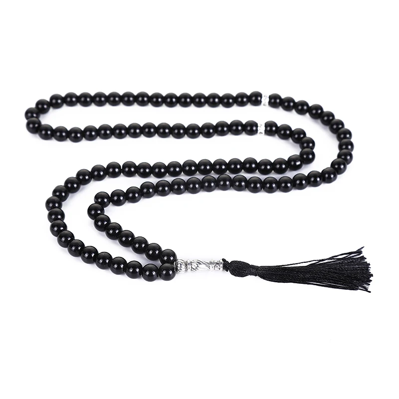 8 мм бусины натуральный агат круглые декоративные 99 мусульманские четки Аллах