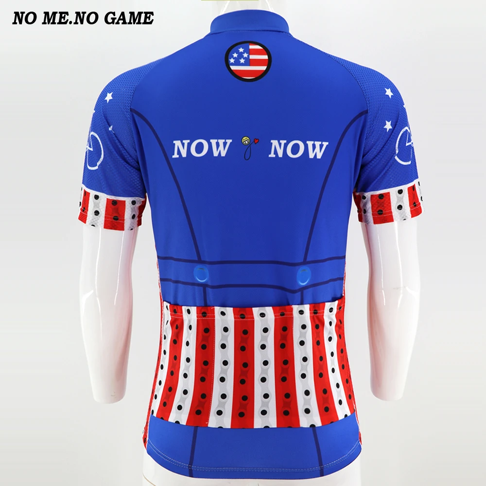 Футболка для велоспорта с надписью национальной сборной США Мужская одежда