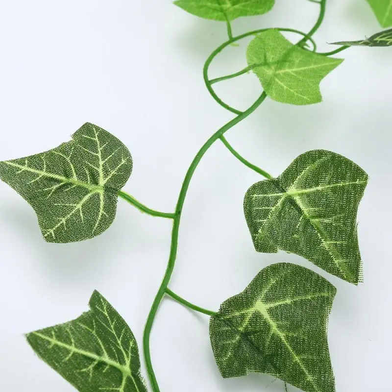 

12pcs Fake Plants Artificial Party Supplies Wedding Garden Hanging Green Leaf Garland Ivy Vine Foliage Plastic Home Decoration