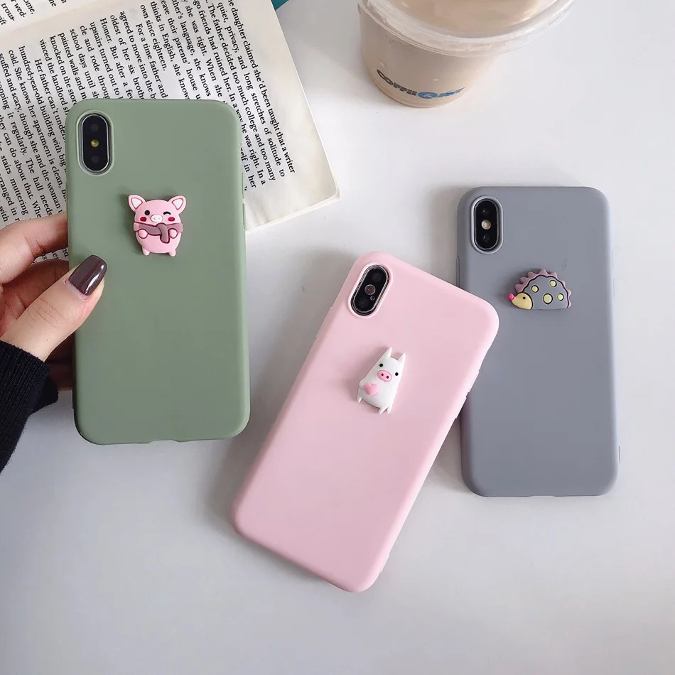 Для Redmi 8a 6a 4a 7A 4x5 Plus чехол милый мультяшный Лебедь носорог Ежик свинья DIY для