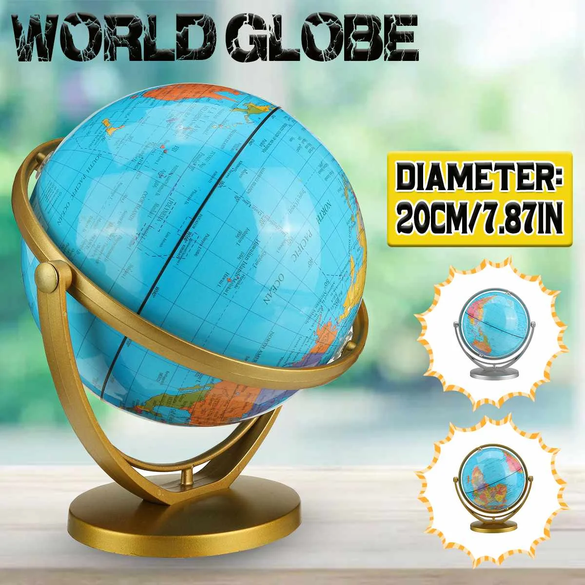 

Home Decor Accessories Retro World Globe Modern Learning World Map Globe Kids Study Desk Decor Globe Geography Kids Education