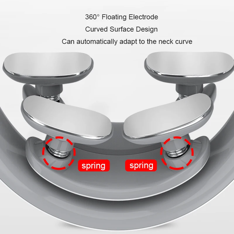 Электрический импульсный массажер для шеи шиацу разминающий нагревательный