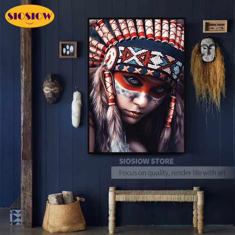 5D алмазная живопись сделай сам индийская красота девушка Алмазная мозаика