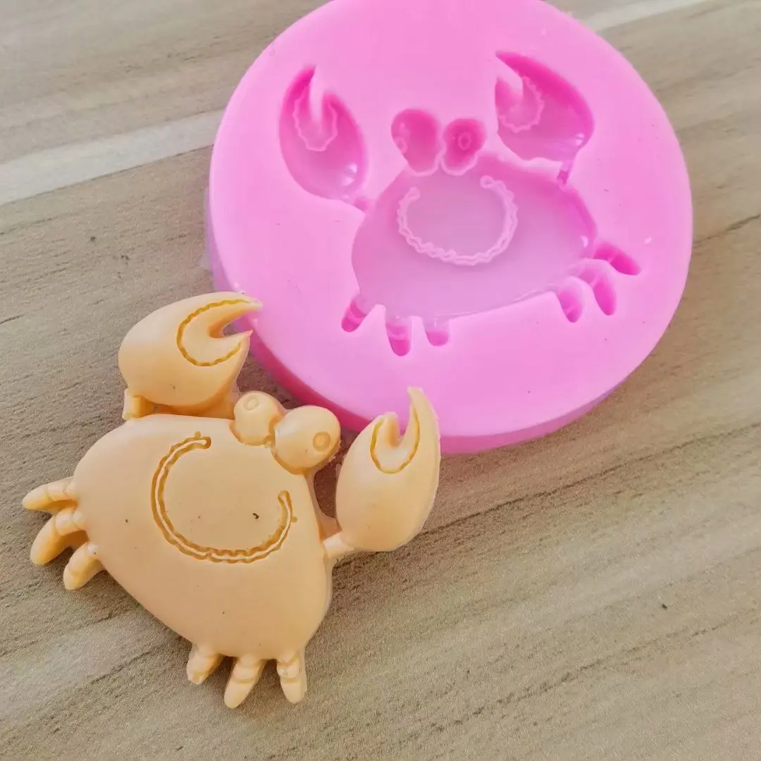 

3D Little Crab Silicone Mold Chocolate Fondant Cake Decorating Baking Tool Bakeware Pudding Baking Paste Mold