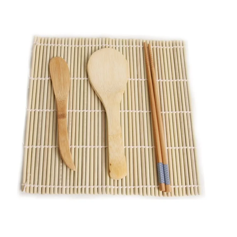 

Sushi Tool Set Sushi Mat Chopsticks Rice Spoon Bamboo Knife Japanese Kitchen Kitchen Tools