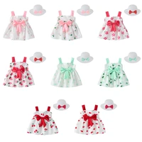summer kids dresses for girls sleeveless backless dresses toddler girl cartoon rabbit princess dress cotton children clothing