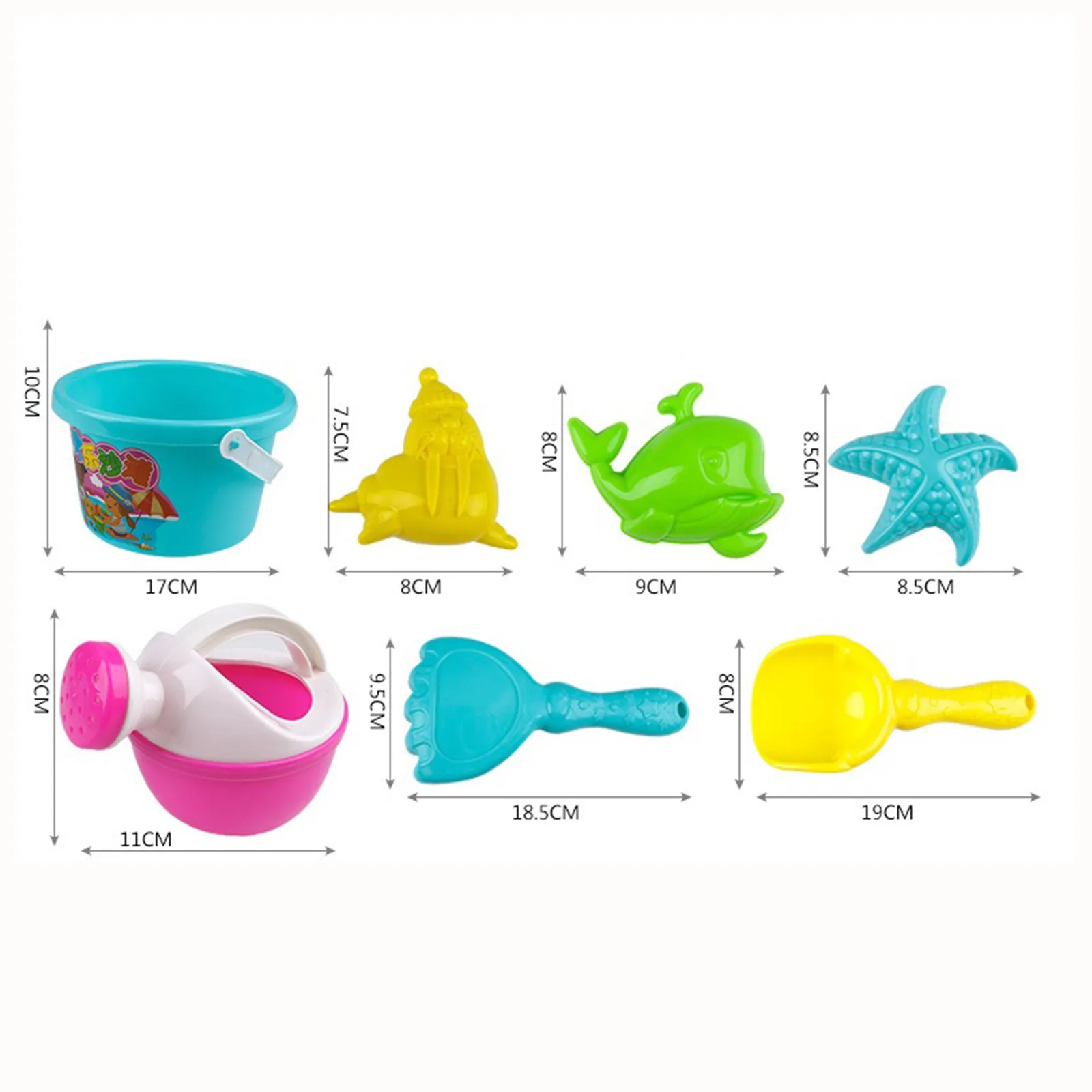 

beach toys 7Piece Beach Toy Sand Set Sand Play Sandpit Toy Summer Outdoor Toy beach toys Play Toy juguetes playa#2