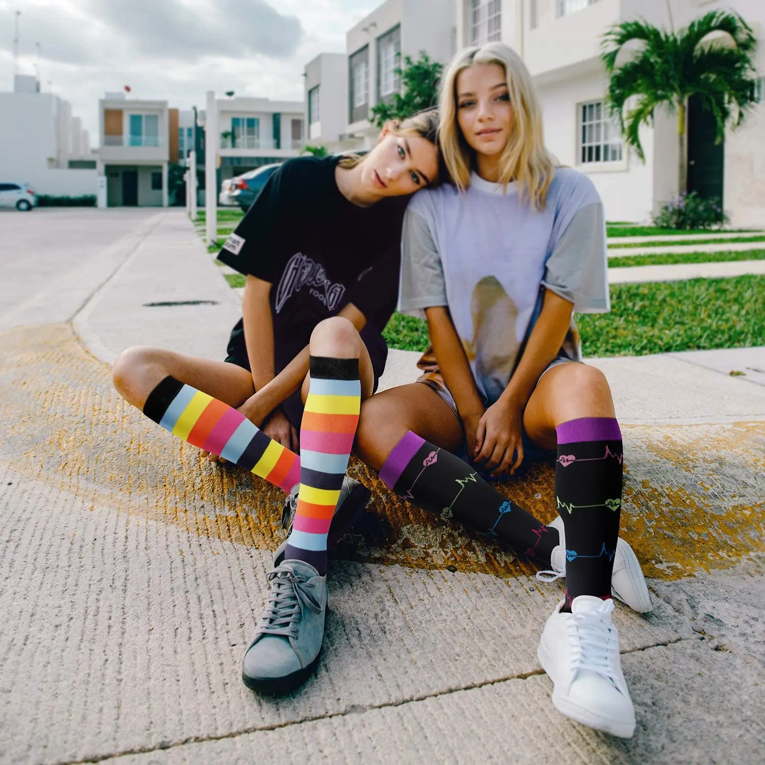 Compression Stockings Golf Football Socks Outdoor Sport Football Socks Soccer Compression Sock