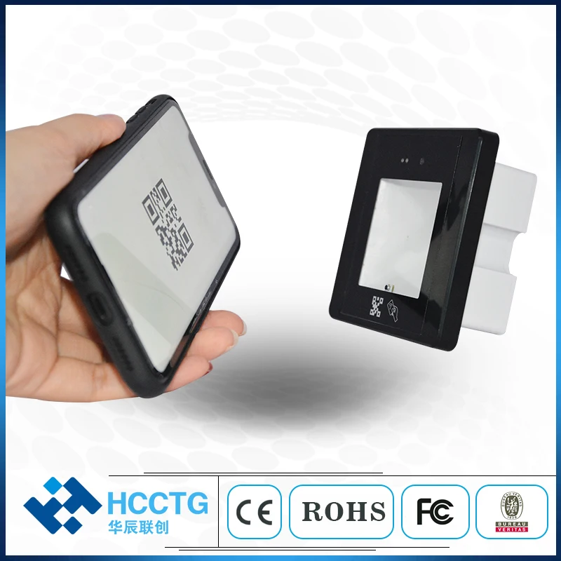 Считыватель карт доступа, RFID-считыватель карт WWiegand26/34, RS232, USB, RS485,TTL Встроенный сканер штрих-кодов 2D + 1D, NFC считыватель HM20